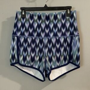 Free People Movement Shorts High‎ Rise Island Time Printed Stretch Large